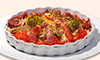 hoto:3種の荒挽ウィンナーと野菜のグリラートマトソース